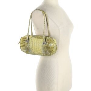 Emanuel Ungaro Green Leather Handbag